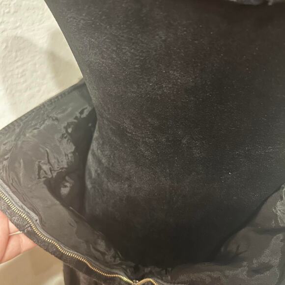 Vintage 70s Black and grey plaid pleated mini skirt - Picture 6 of 7